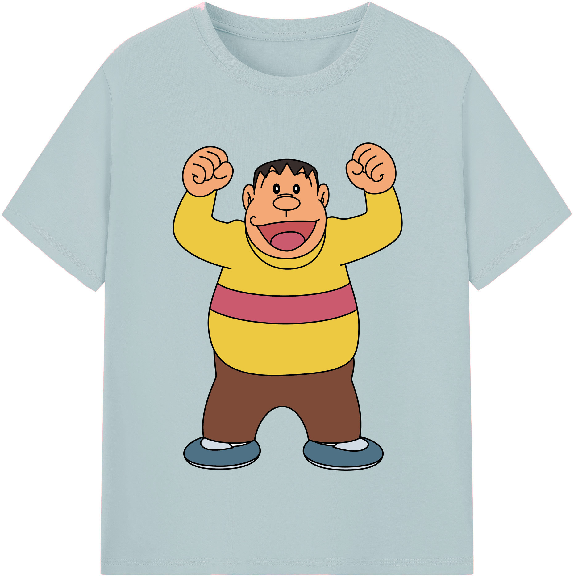 （画像用） ドラえもん 剛田武 Doraemon Gouta Takeshi 綿100％半袖Tシャツ（フロントプリント）